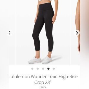 Lululemon Wunder Train High-Rise Crop 23" BNWT